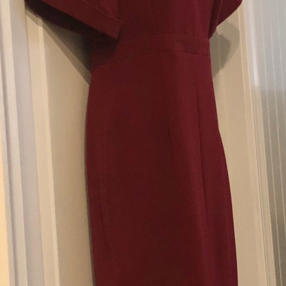 Wine & Dine Burgundy Dress - Picture 2 of 4